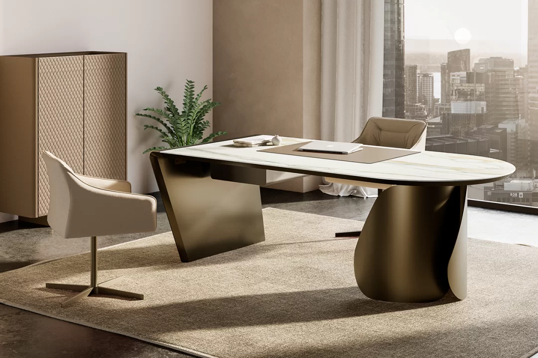 ONDA DESK_ceramic top