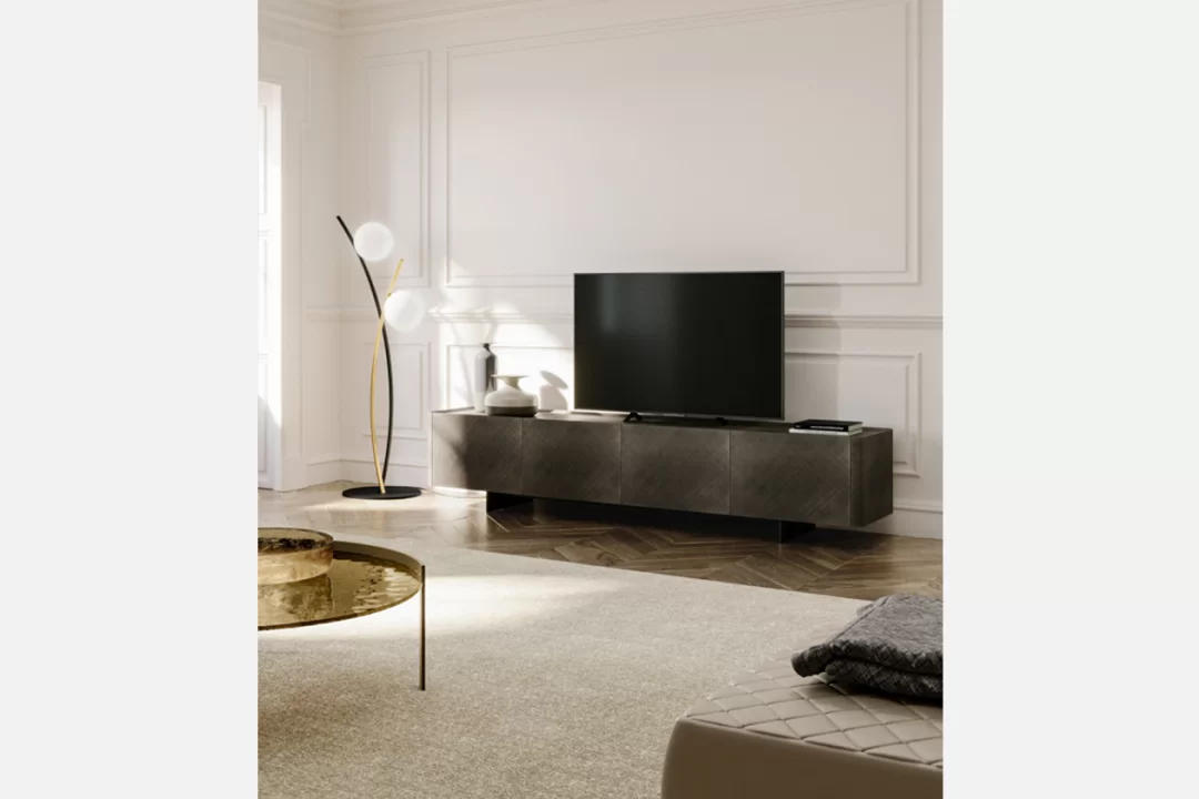 ALMA TV UNIT lacquered, brushed